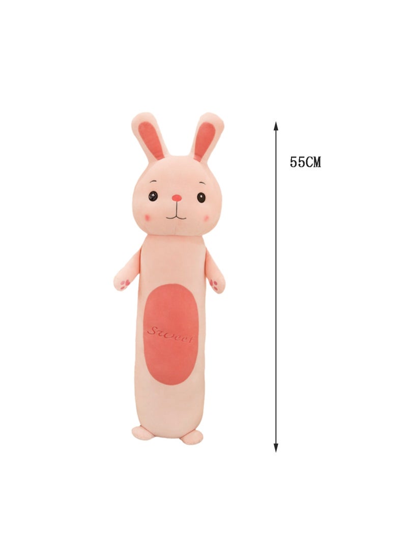 55 CM Cute Column Cartoon Rabbit Plush Toy Soft Stuffed Animal Doll For Girls And Boys All Ages Gift - Image 2